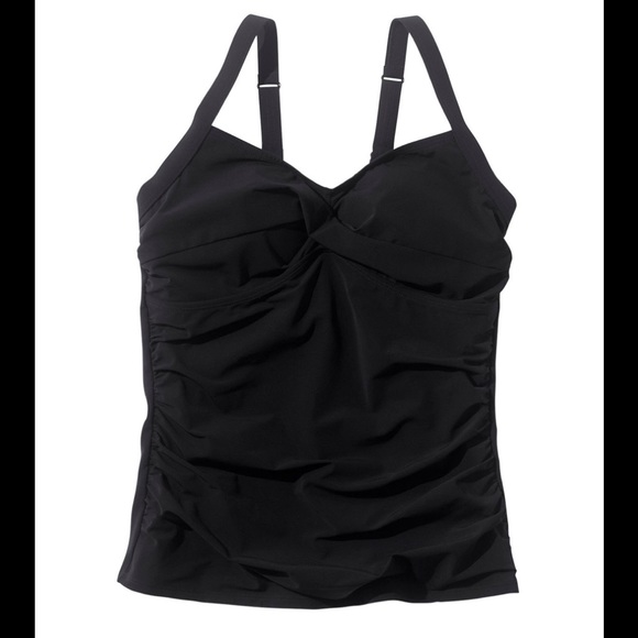 L.L. Bean Other - L.L. Bean Women’s Bathing Suit Tankini Slimming Top With UPF 50+ UV Protection